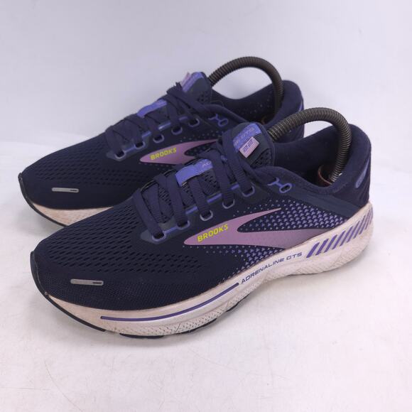 Brooks Adrenaline GTS 22 Athletic Running Shoe Womens Size 7.5 1203531B514 Blue - Picture 1 of 10
